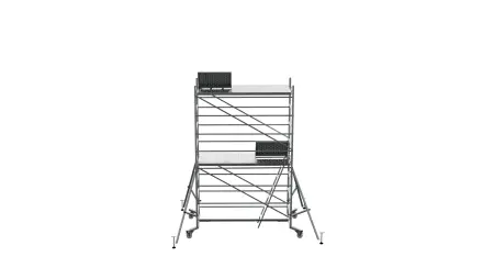 Metal Mobile Scaffolding Installation and Usage Animation